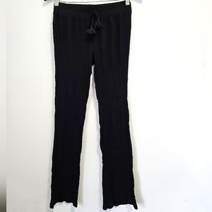 Turquoise Couture Ribbed Wide Leg Pants - Size US XS